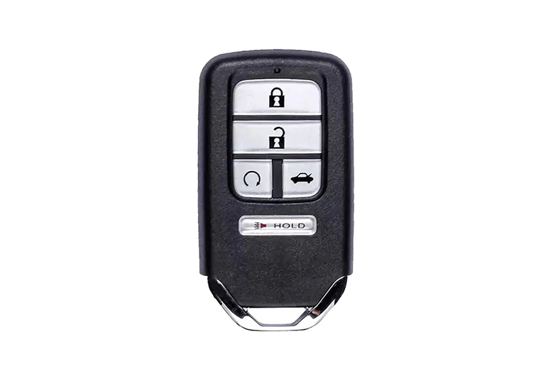 A remote control is shown with the key fob.